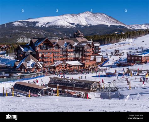 Peak 8 Base Area Breckenridge Ski Resort Breckenridge Colorado Stock