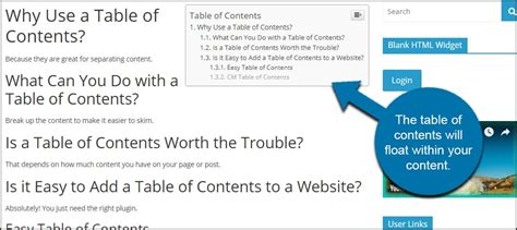 How To Add A Table Of Contents For Posts And Pages In Wordpress Greengeeks