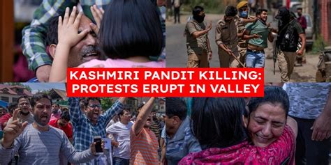 Kashmiri Pandit Killing Protests Erupt In Valley Over Rahul Bhats Murder