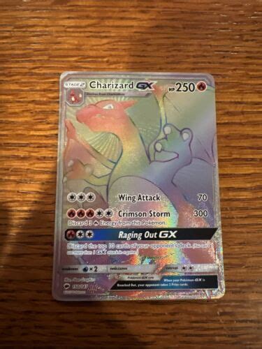 Charizard GX 150 147 Sun Moon Burning Shadows Rainbow Secret Rare EBay