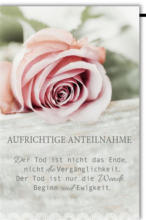 Beileidskarte Kondolenz Spruch Aufrichtige Anteilnahme Der Tod Ist