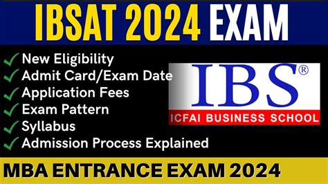 Ibs Hyderabad Admission Ibsat Exam Date Eligibility Last