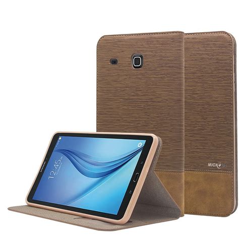 Mignvoa Galaxy Tab E T Case Premium Pu Leather Kickstand Cover