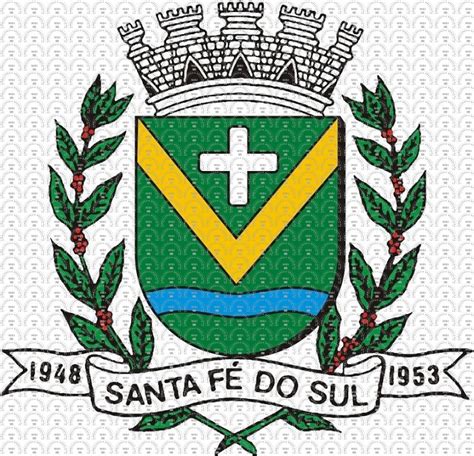 Brasão e Bandeira da Cidade de Santa Fé do Sul SP mbi br