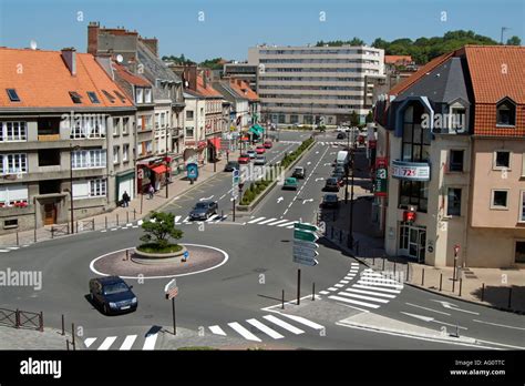 Boulogne. Historic town in northern France Europe EU. Street scene ...