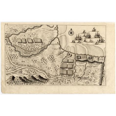 Antique Map of the region of Pasuruan by Valentijn (1726)