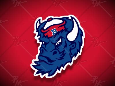 Vintage Style Buffalo Bills BUFFALO Mascot by Ross Hettinger on Dribbble