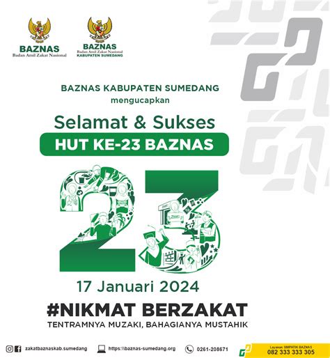 Selamat Milad Ke Baznas Baznas Kabupaten Sumedang