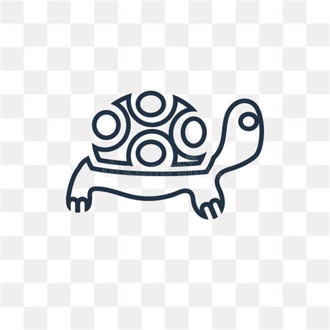 Icono Del Vector De La Tortuga Aislado En El Fondo Transparente