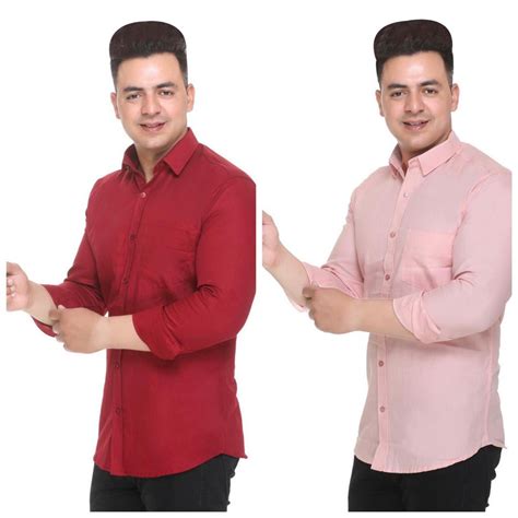 Cotton Plain Mens Shirts Full Sleeves Casual Wear At Rs 260 In Ludhiana