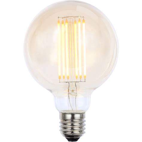 Vintage LED Filament G95 Globe Bulb Lamp 6W ES 550lm Tint