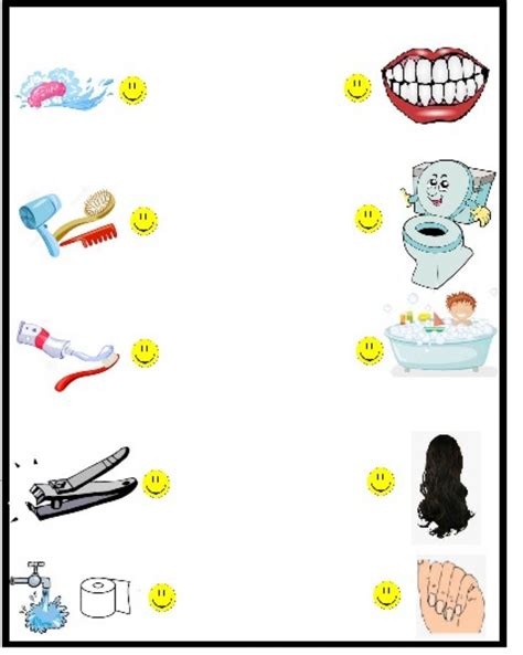 Counting Objects PDF Personal Hygiene Count Free Worksheet