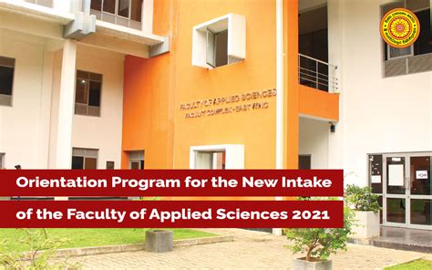 Orientation Program For The New Intake Of The Faculty Of Applied