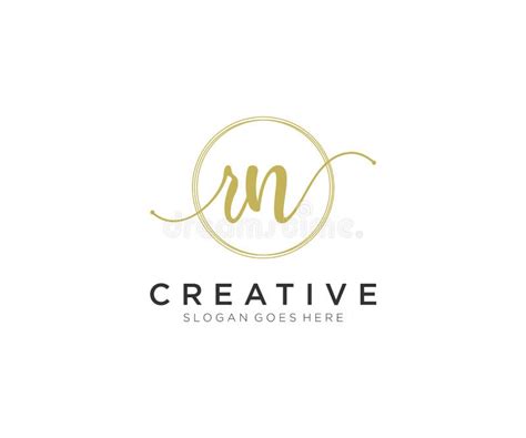 Initial Rn Feminine Logo Beauty Monogram And Elegant Logo Design