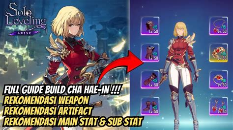 Full Guide Gameplay Build Cha Hae In Dps Crit Rate Solo Leveling