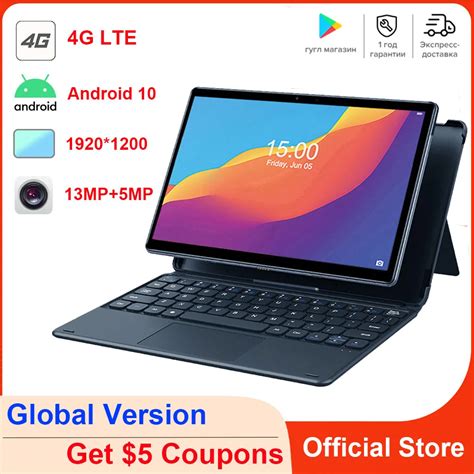 Nenmone Tableta 4G LTE 2 En 1 Con Android 10 Tablet Barata Con Teclado