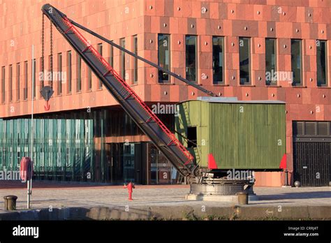 Crane Outside The Main Entrance Of The Museum Aan De Stroom Mas At