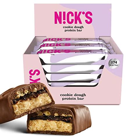 Nicks Keto Protein Bars Cookie Dough G Protein Calories Low