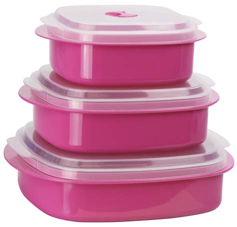 Calypso Basics Microwave Cookware Storage Set Magenta