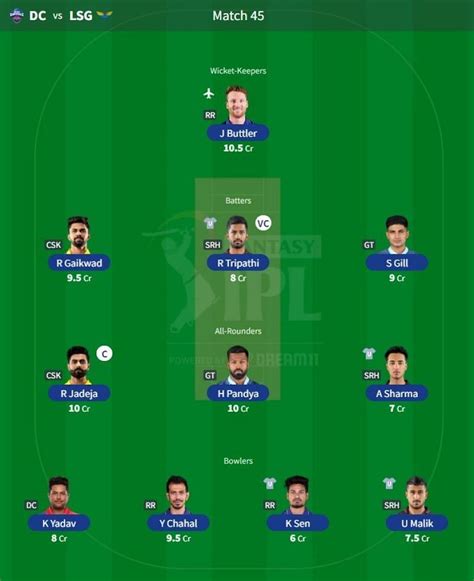 Ipl Fantasy League Best Fantasy Xi For Match Srh Vs Csk