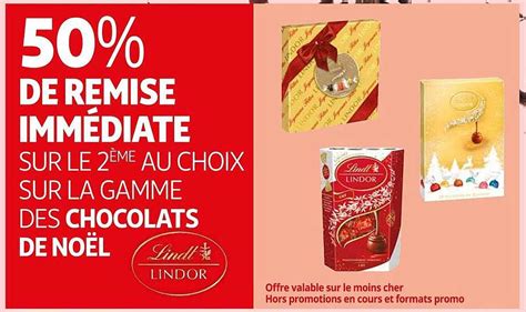 Promo La Gamme Des Chocolats De Noël Lindt Lindor chez Auchan