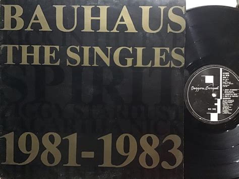 LP Bauhaus -The Singles OOP VINYL RECORD Anubis Piring Hitam 80s Goth