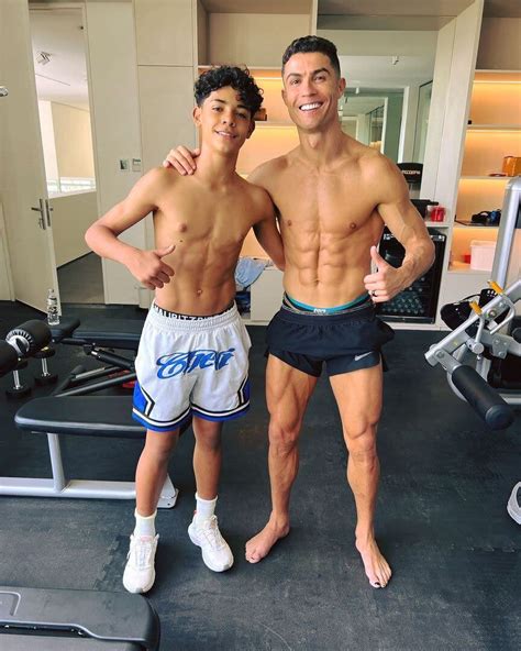 Cristiano Ronaldo Posted A Photo Of His Son In The Gym And His Fitness