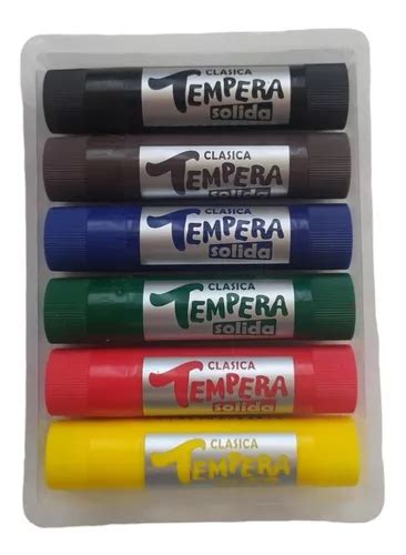 Tempera Solida Sifap Clasicos X 6 Colores MercadoLibre