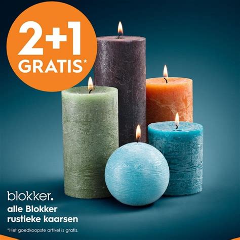 Alle Blokker Rustieke Kaarsen Aanbieding Bij Blokker