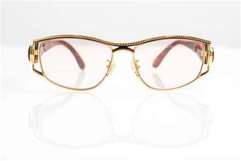 Gold Vintage Fendi Eyeglasses Sunglasses Tortoise Shell