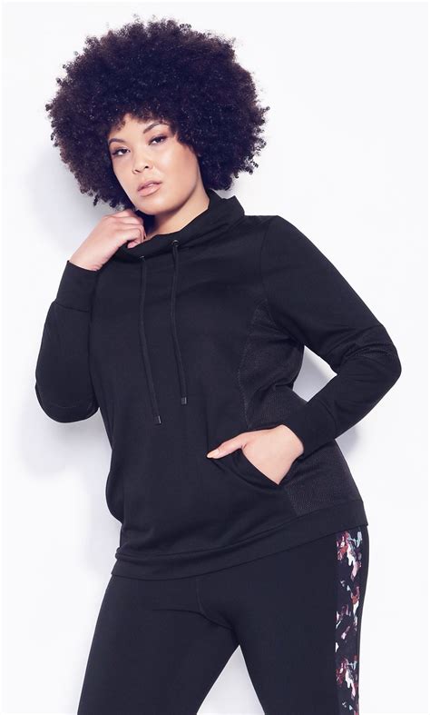 Zim And Zoe Women S Plus Size Laid On Mesh Relaxed Sweatshirt