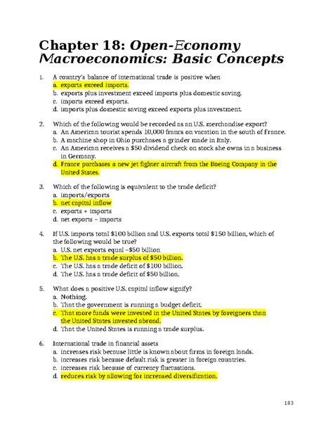 Kinh T V M Ueh Macroeconomics Test Chapter Chapter Open