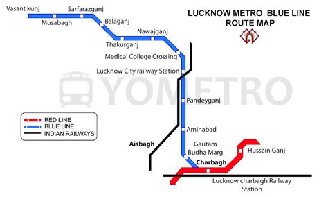 Lucknow Metro Map 2025, Stations & Metro Lines Maps - YoMetro