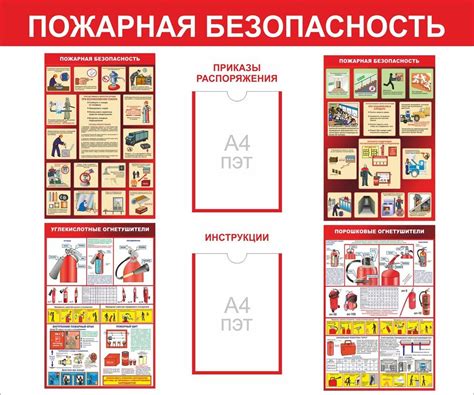 Стенды по пожарной безопасности