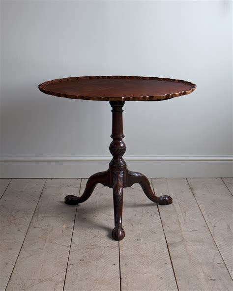 Georgian Pie Crust Table Antique Pie Crust Table Chippendale Tripod