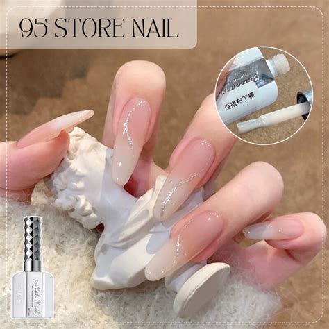 sơn gel Thạch trắng sữa đục ANNIES ml thạch nude kem làm ombre đầu móng không bị sọc