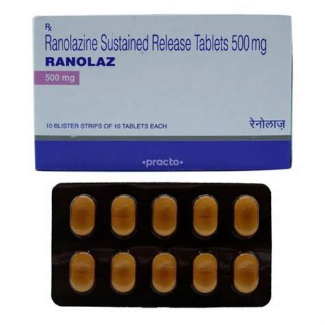 Ranozex Ranoxex 500 Mg RanolazineTablet Packaging Size 10 Tablets In