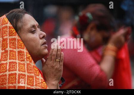 Bhaktapur Bagmati Nepal Th Aug A Hindu Woman Handles Her