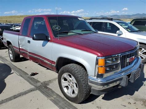 1996 Gmc Sierra K1500 Photos Co Denver South Repairable Salvage Car Auction On Wed Oct 05