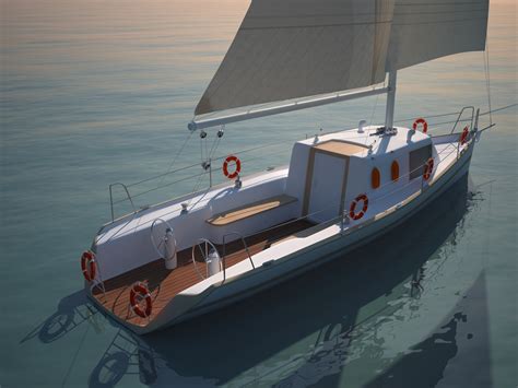 3d Model Sailboat Sail Boat