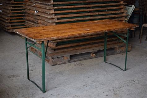 Secondhand Vintage And Reclaimed Tables Folding Trestles Vintage