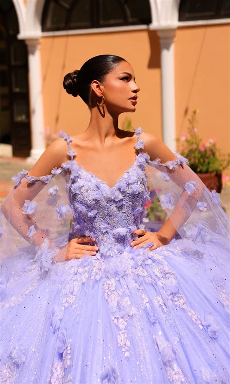 Embroidered Light Purple Quinceanera Dress - PromGirl