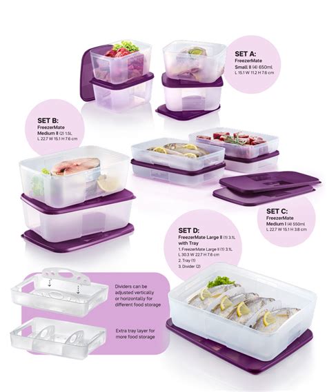 Freezermate Medium I 4 550ml Tupperware Plus