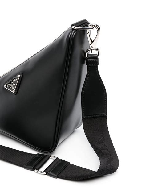 Prada Prada Triangle Shoulder Bag Black Farfetch Uk