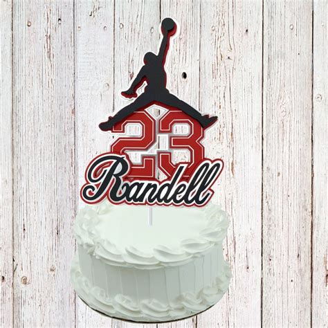 Jordan Cake Topper Etsy