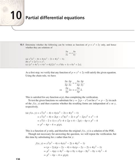 Partial Differential Equations Chapter Student Solution Manual