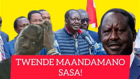 BE READY FOR IT RAILA ATANGAZA VITA VIKALI DHIDI YA SERIKALI YA RUTO