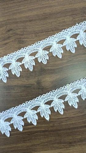 White Polyester Gpo Lace For Textile Industry Width Mm At Rs