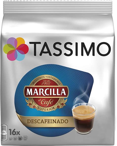 Tassimo Coffee Marcilla Decaf Coffee 16 Pods Pack Of 5 80 Servings