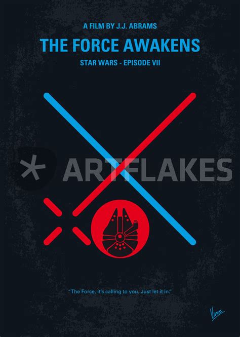 No591 My Star Wars Episode Vii The Force Awakens Minimal Movie Poster